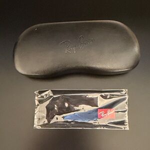 Ray-Ban Black Hard Sunglasses Case with Branded Cloth